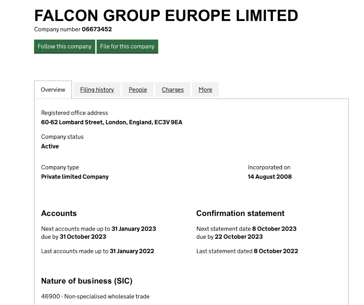 Falcon group