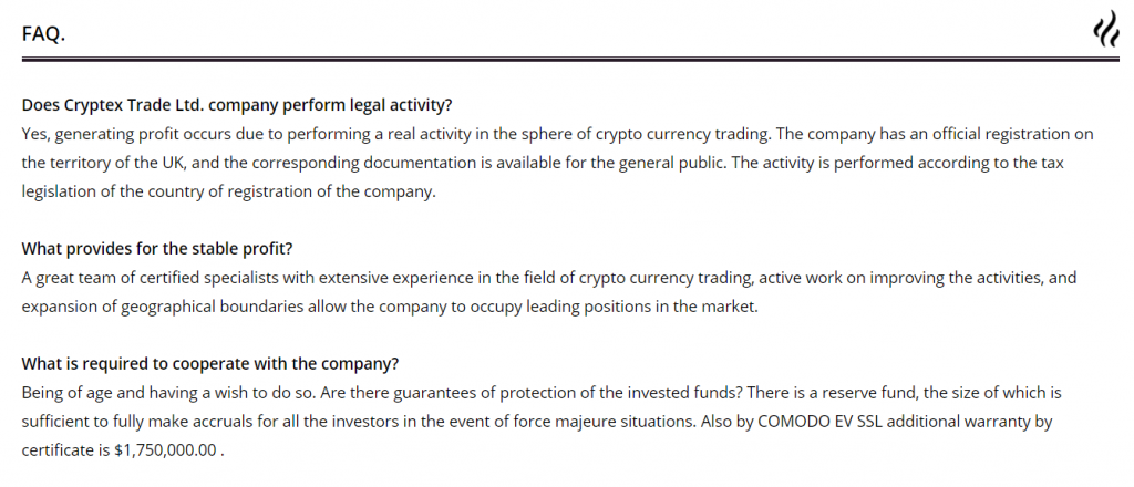 Инвестиционная онлайн-платформа Cryptex Trade: обзор условий хайп-проекта и отзывы